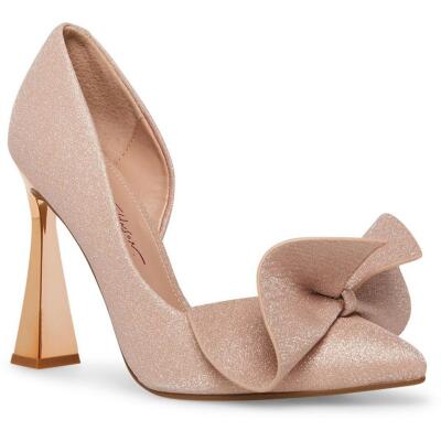 

Женские туфли на каблуке Betsey Johnson Nobble Pink DOrsay 6,5 средний (B,M) BHFO 0001, Champagne