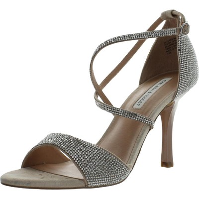 

Серебряные сандалии Chelsea - Violet Womens Queen 9 Medium (B,M) BHFO 9162, Beige/silver rhinestone