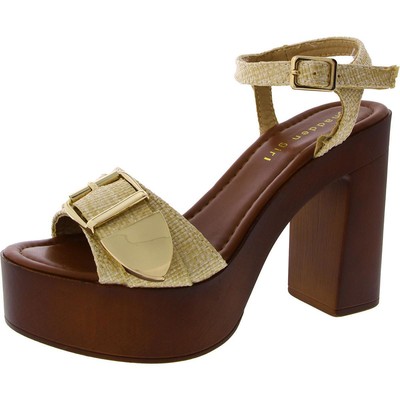 Женские коричневые босоножки на платформе с украшениями Madden Girl, средний размер 5,5 (B,M), BHFO 1703