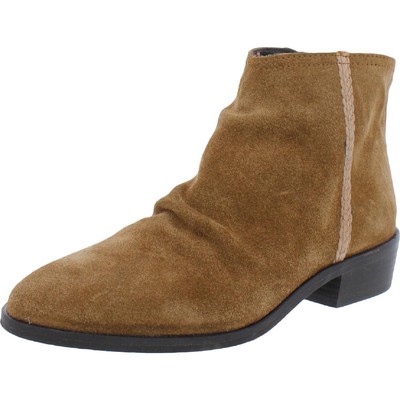 

Женские коричневые кожаные ботильоны Journee Signature 6,5 средний (B,M) BHFO 0634, Brown micro, 001086