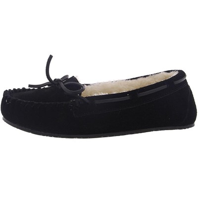 

Женские замшевые слипоны Minnetonka Lodge Trapper, мокасины, обувь BHFO 5965, Black suede, Lodge Trapper