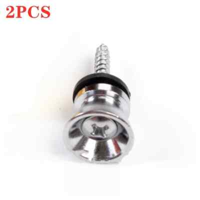 2pcs Guitar Strap Locking Pegs Guitar Button Lock Pins Acoustic Electric Bass