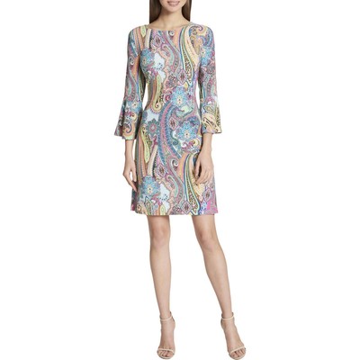 

Женское рабочее платье с рукавами-колокольчиками Tommy Hilfiger BHFO 2732, Pink multi