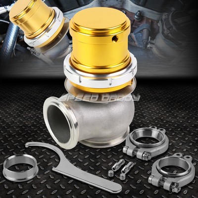 УНИВЕРСАЛЬНЫЙ ВНЕШНИЙ ТУРБОКОМПРЕССОР V-BAND 5.25WASTEGATE ДИАМЕТРОМ 45 ММ С ДАВЛЕНИЕМ 14 ФУНТОВ НА КВАДРАТНЫЙ ДЮЙМ + ЗОЛОТИСТАЯ ПРУЖИНА