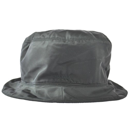PRADA Bucket Hat Women Straw Hat Woven Fabric 1HC137 2C2T