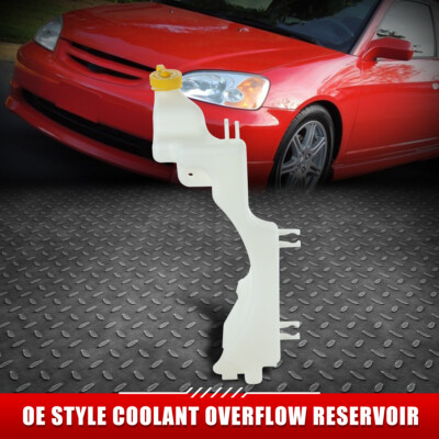 ДЛЯ 03-05 HONDA CIVIC HYBRID OE STYLE РЕЗЕРВУАР ДЛЯ ПЕРЕЛИВА ОХЛАЖДАЮЩЕЙ ЖИДКОСТИ В СТИЛЕ OE + КРЫШКА