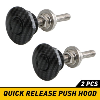 Push Button Quick Release Hood Pins Bonnet Lock Clip Latch Bumper Universal AAA
