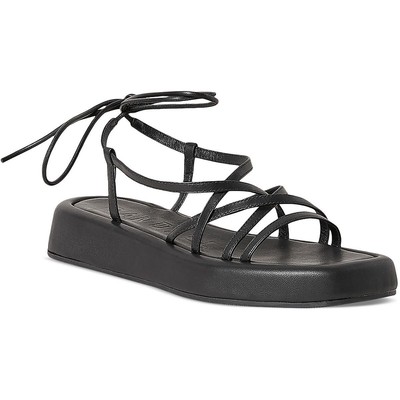 Женские босоножки Loeffler Randall из натуральной кожи на платформе и шнуровке BHFO 5632