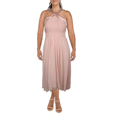 

Eliza J женское розовое вечернее платье с перекрещивающимися передними юбками Petites  BHFO 4645, Розовый