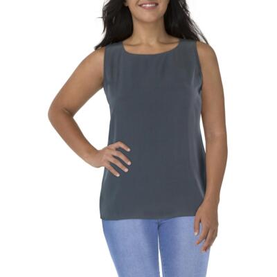 

Женская шелковая майка Eileen Fisher Shell Plus BHFO 0699, Graphite