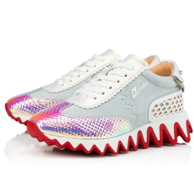 Christian Louboutin Loubishark Donna Flat Maya AB Platform Low Top Sneaker 37.5