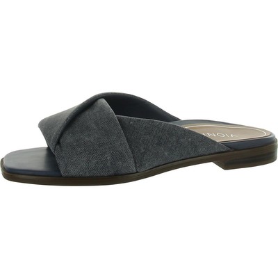 Vionic Womens Miramar Square Toe Peep Toe Slip On Slide Sandals Shoes BHFO 3651