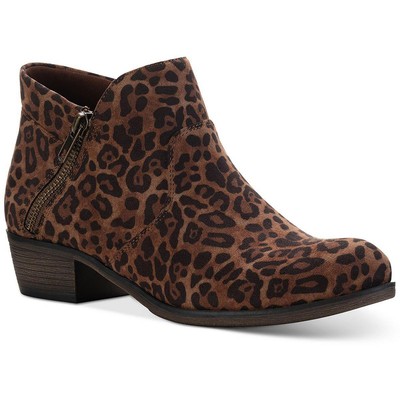 Sun + Stone Womens Abby Brown Zip Up Ankle Boots Shoes 7 Medium (B,M) BHFO 4695