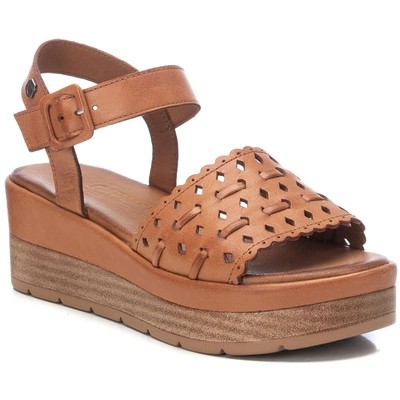 

CARMELA Женские кожаные сандалии на танкетке Rachel Tan 37, средний (B,M) BHFO 6561, Camel, Rachel