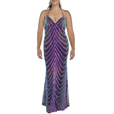 Женское черное вечернее платье с блестками B. Darlin для юниорок 1/2 BHFO 3050