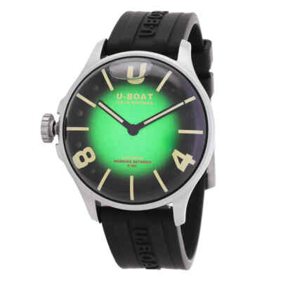 Pre-owned U-boat Lefty Darkmoon Quartz Green Dial Men's Watch 8702