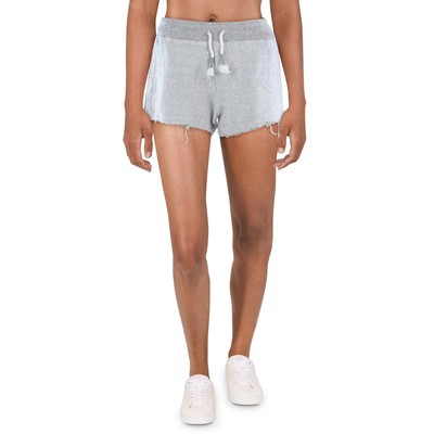 

Женские серые вязаные короткие повседневные шорты Ocean Drive с кулиской  BHFO 4503, Charcoal, B8015