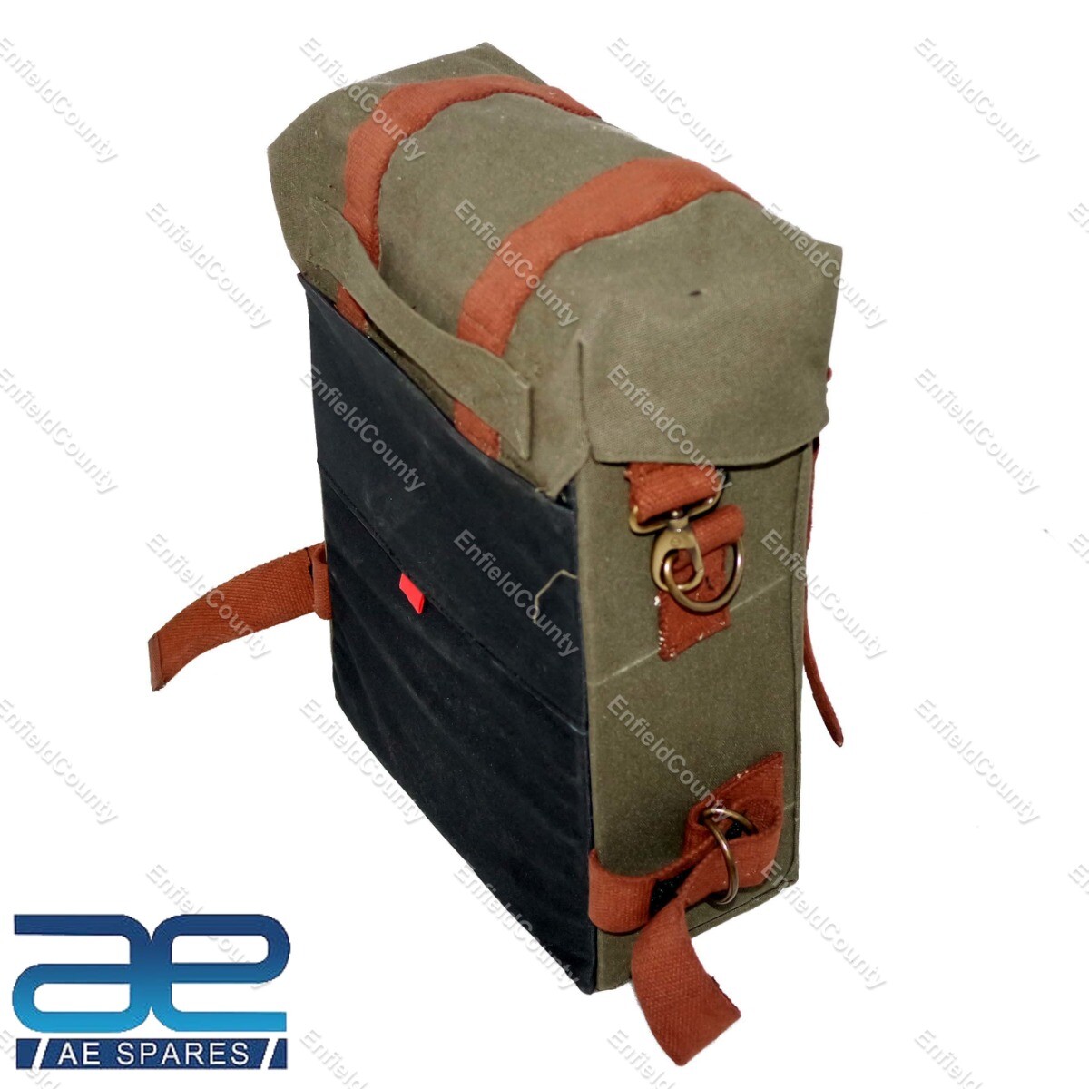 For Royal Enfield Classic 350 500 Military Pannier Set +Green Bags & Fitting  
