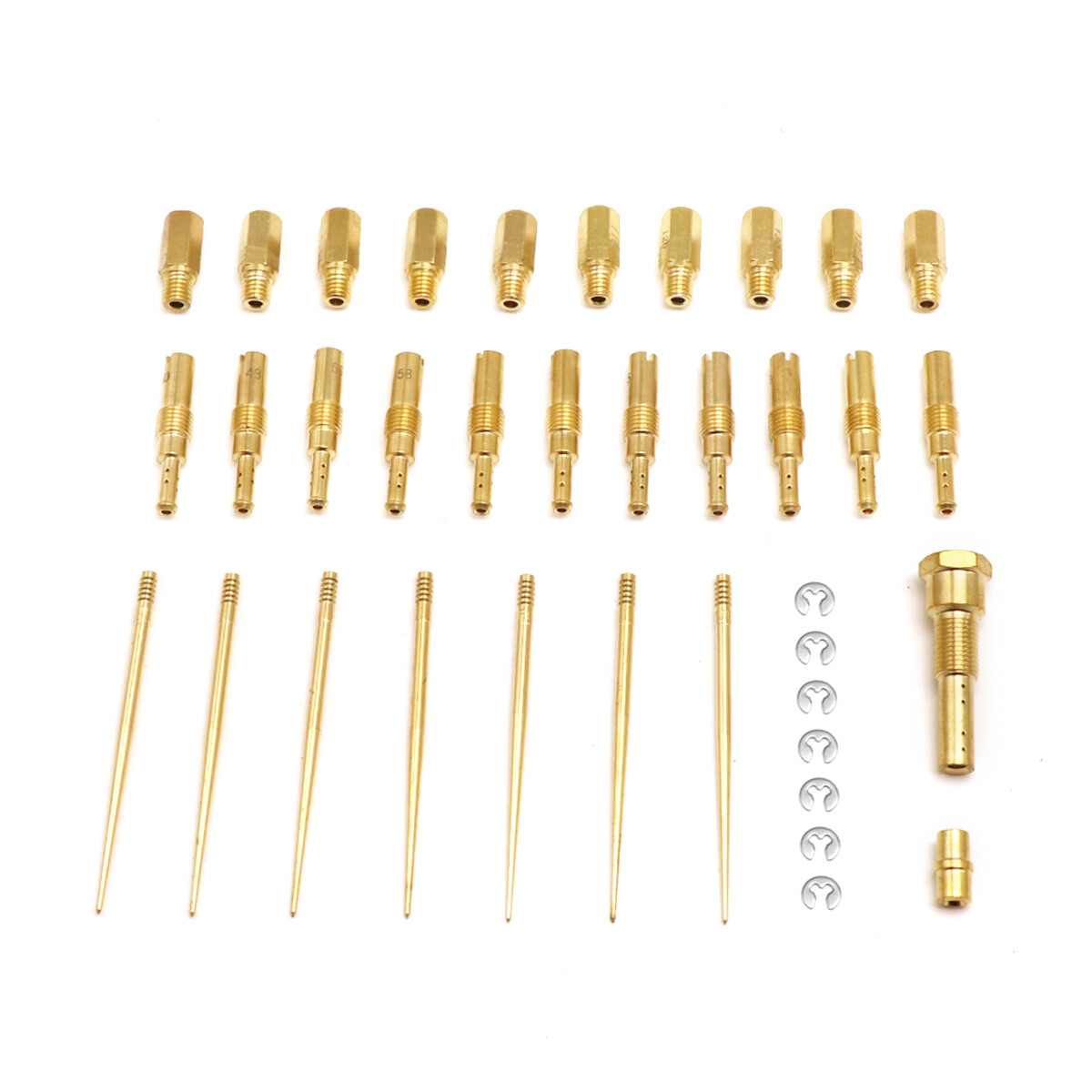 PE 26-28 21-34 Carburetor 24 Holes Repair Kit Slow Jet Needle Holder Atomiser