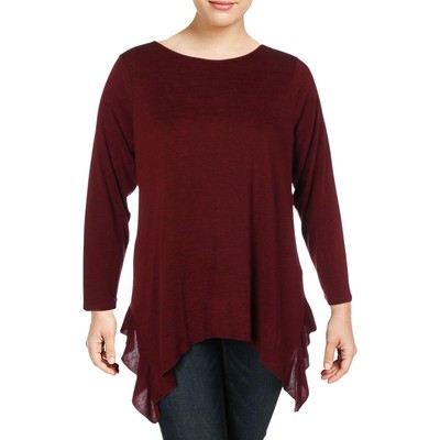 

Женская красная асимметричная блузка Nic + Zoe на каждый случай, плюс 1 шт. BHFO 9570, Amaranth