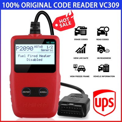 Vc309 Car OBDII EOBD Scanner Auto Diagnostic Scan Tool Code Reader Check Engine