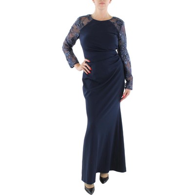 Женское темно-синее вечернее платье Eliza J с блестками, 10 BHFO 9463