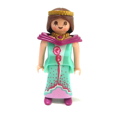 Playmobil Adult Woman Princess Figure Turquoise Purple Dress