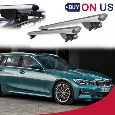 New Flush Mount Roof Rail Fits BMW 3 Series Wagon E91 Cross Bars  Silver 2x