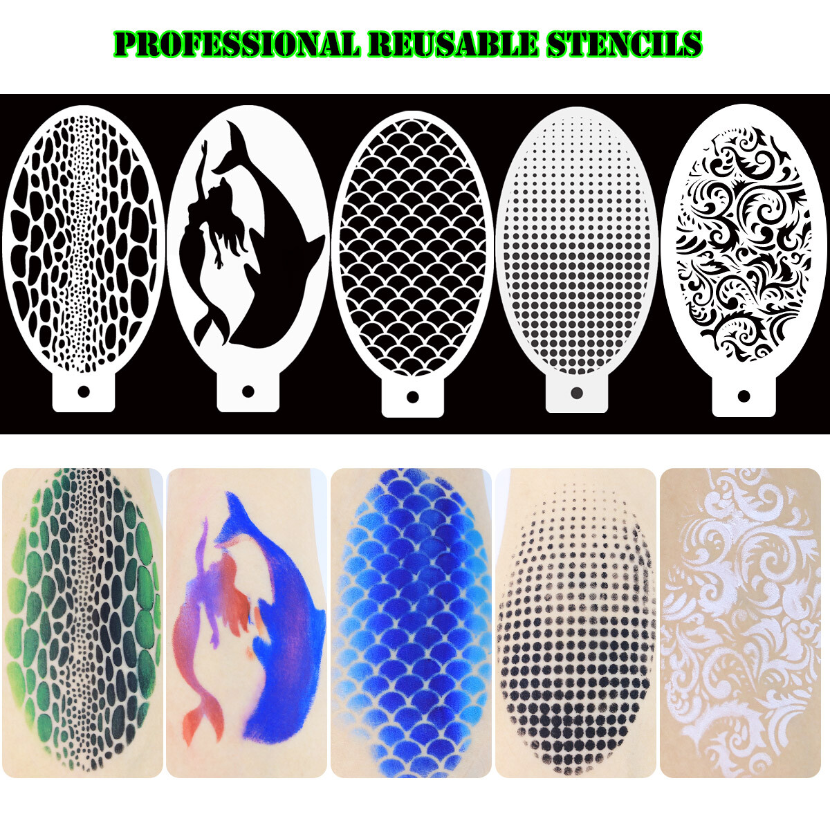 Bowitzki Professional One Stroke Face Paint Palette Many Design Easy Creation 