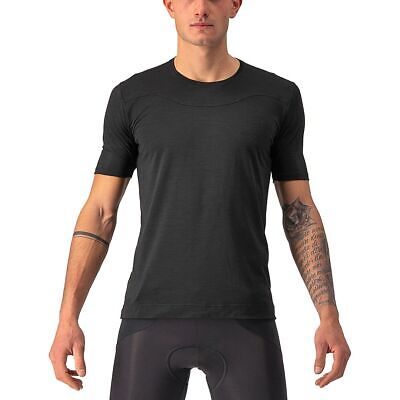 

Шерстяной базовый слой с короткими рукавами Castelli Bandito — мужской, Черный, Castelli