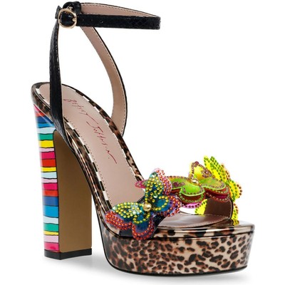 

Женские сандалии на платформе из искусственной кожи Betsey Johnson Noemi BHFO 1323, Leopard multi, Noemi