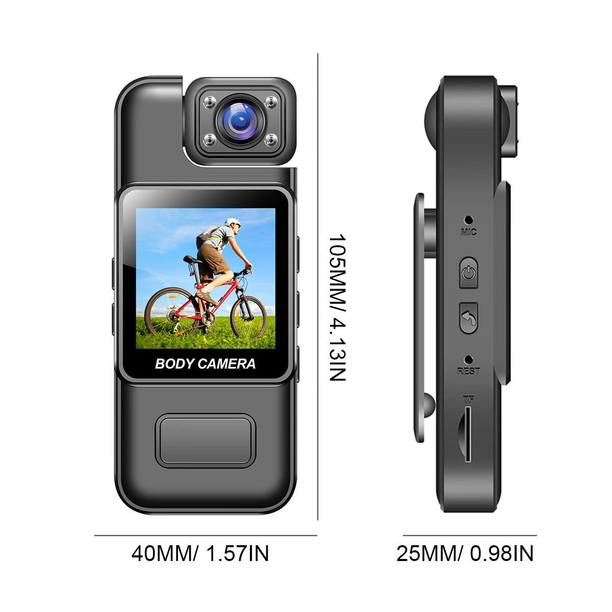 4K WiFi Camera 1080P DVR Video Audio Recorded IR Night Camcorder Police Body Cam