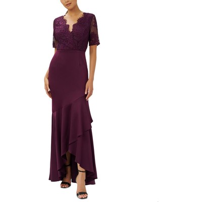 

Женское кружевное вечернее платье Adrianna Papell BHFO 2416, Bordeaux