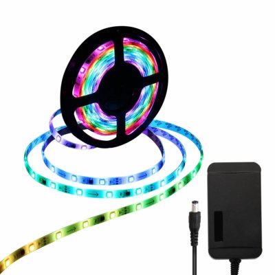 5M WS2811 RGB Dream Color LED Strip Tape Light Chasing Effect Waterproof+Adapter