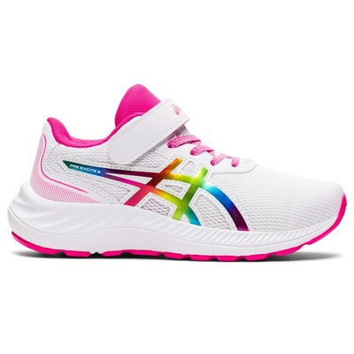 

Детские беговые кроссовки ASICS PRE EXCITE 9 PS 1014A280, White/pink glo, 1014A280