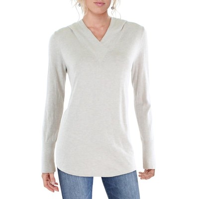 

Женская бежевая вязаная рубашка с капюшоном Nic + Zoe  BHFO 4668, Бежевый