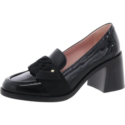 Kate Spade New York Womens Leandra Black Loafer Heels 7 Medium (B,M) BHFO 1666