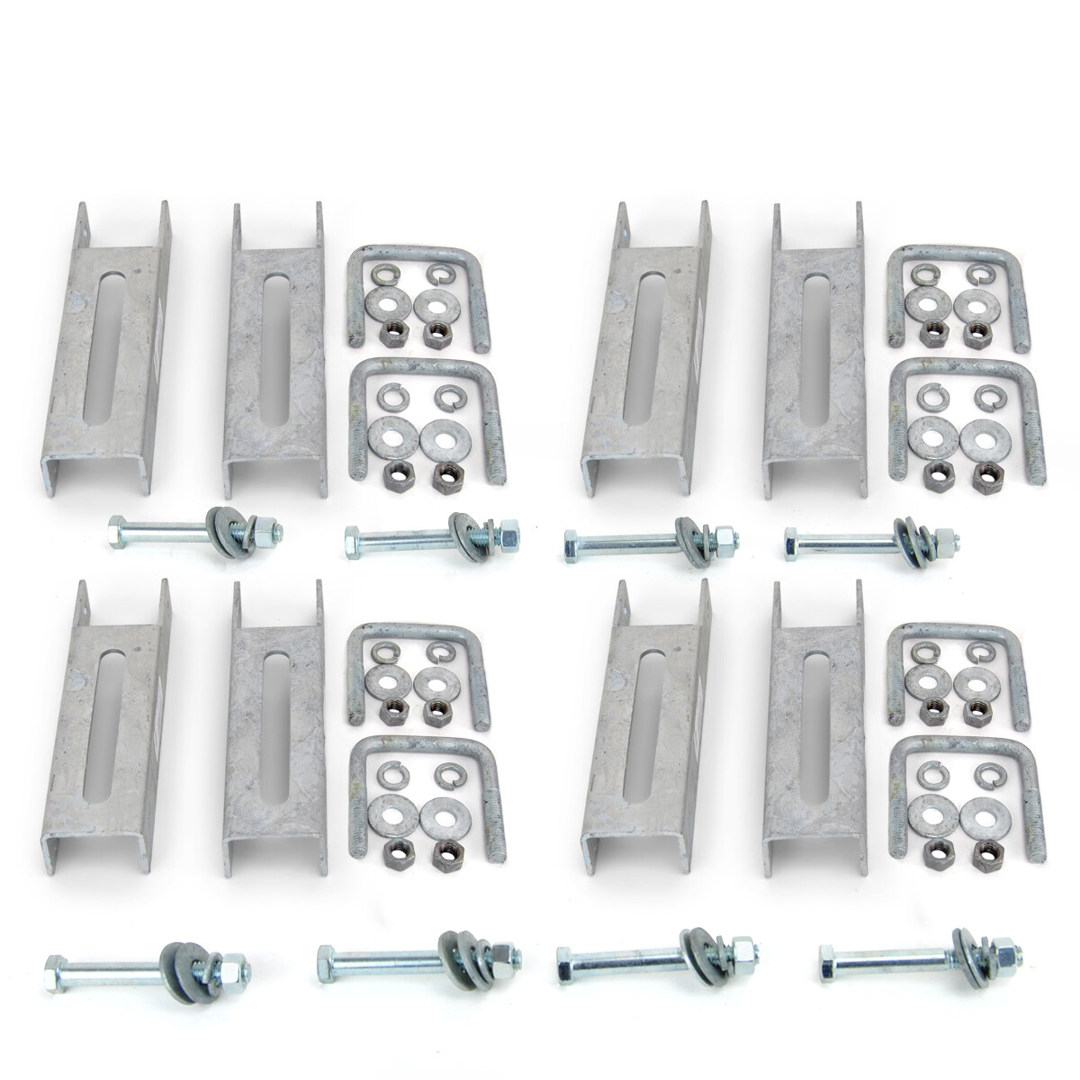 (8) 8 inch Galvanized Vertical Bunk Bracket Kit 2 x 3 Boat Trailer