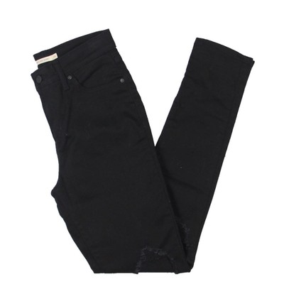 Levis Womens 721 Черные джинсы-скинни с высокой посадкой по щиколотку 29 BHFO 6915