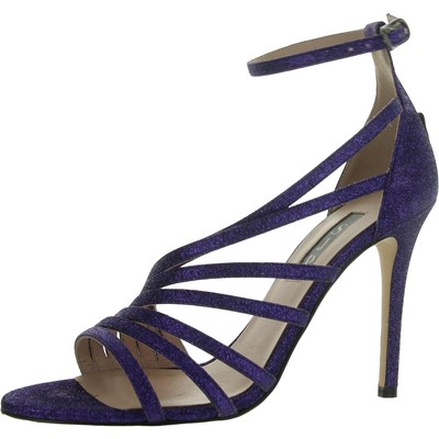 Женские фиолетовые туфли на каблуке с ремешками SJP by Sarah Jessica Parker 37 BHFO 5571