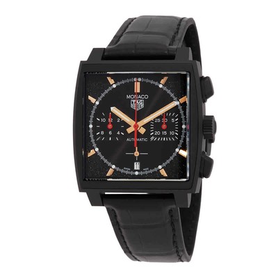 Tag Heuer Monaco Chronograph Automatic Black Dial Men's Watch CBL2180.FC6497
