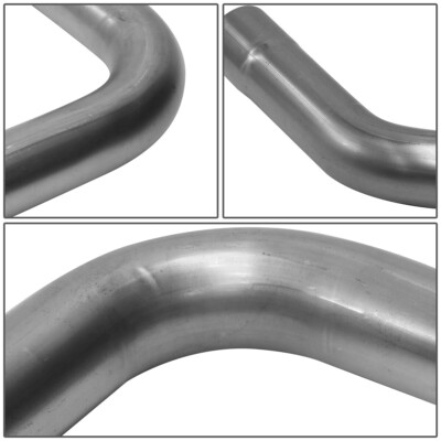 16PCS 2.5"OD STEEL DIY CUSTOM MANDREL EXHAUST TUBING PIPE STRAIGHT & BEND KIT