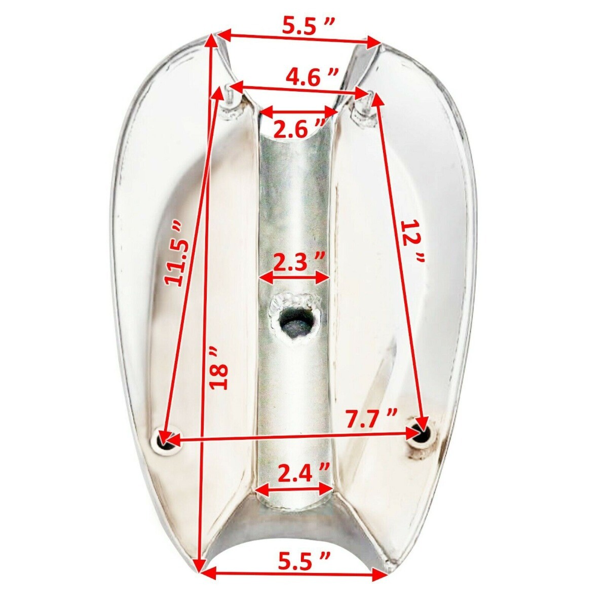Petrol Gas Fuel Tank Raw Steel 4 Gallon Fits BSA Goldstar 