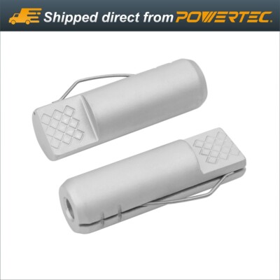 POWERTEC Aluminum Bench Dogs 3/4 x 2-3/8'' Spring Loaded Hold Down-2PK (71159)