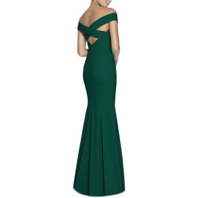 Женское зеленое вечернее платье из коллекции Dessy от Vivian Diamond, 4 BHFO 4699