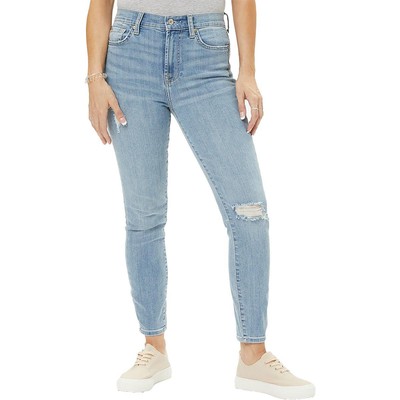 7 For All Mankind Женские джинсы-скинни Gwenvere синего цвета с потертостями 29 BHFO 3839