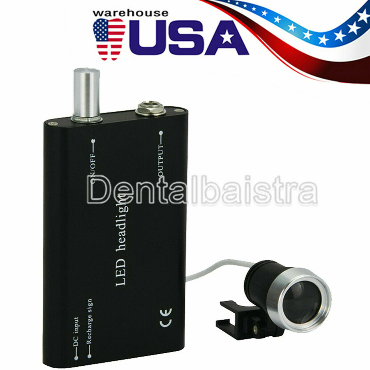 USPS !!! Dental Medical LED Head Light Rechargeable Battery Portable Headlight