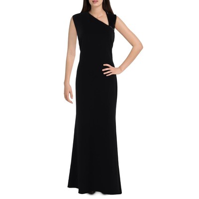 Женское черное вечернее платье DKNY с блестками, 12 BHFO 0521