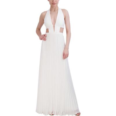 BCBGMAXAZRIA Женское плиссированное вечернее платье на бретелях во всю длину, BHFO 2973