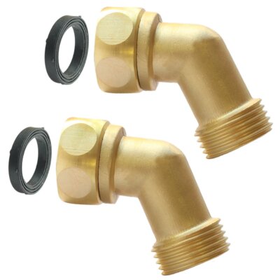 Elbow Connector 45 Degree Hose Extender For Rv Water Hose Solid Bras